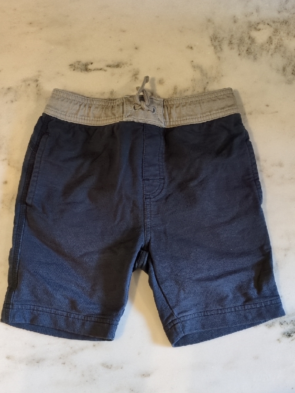 Tea Collection Boys Shorts Bundle Size 4 EUC Pull-On Summer Olive Navy & Gray - Picture 8 of 10